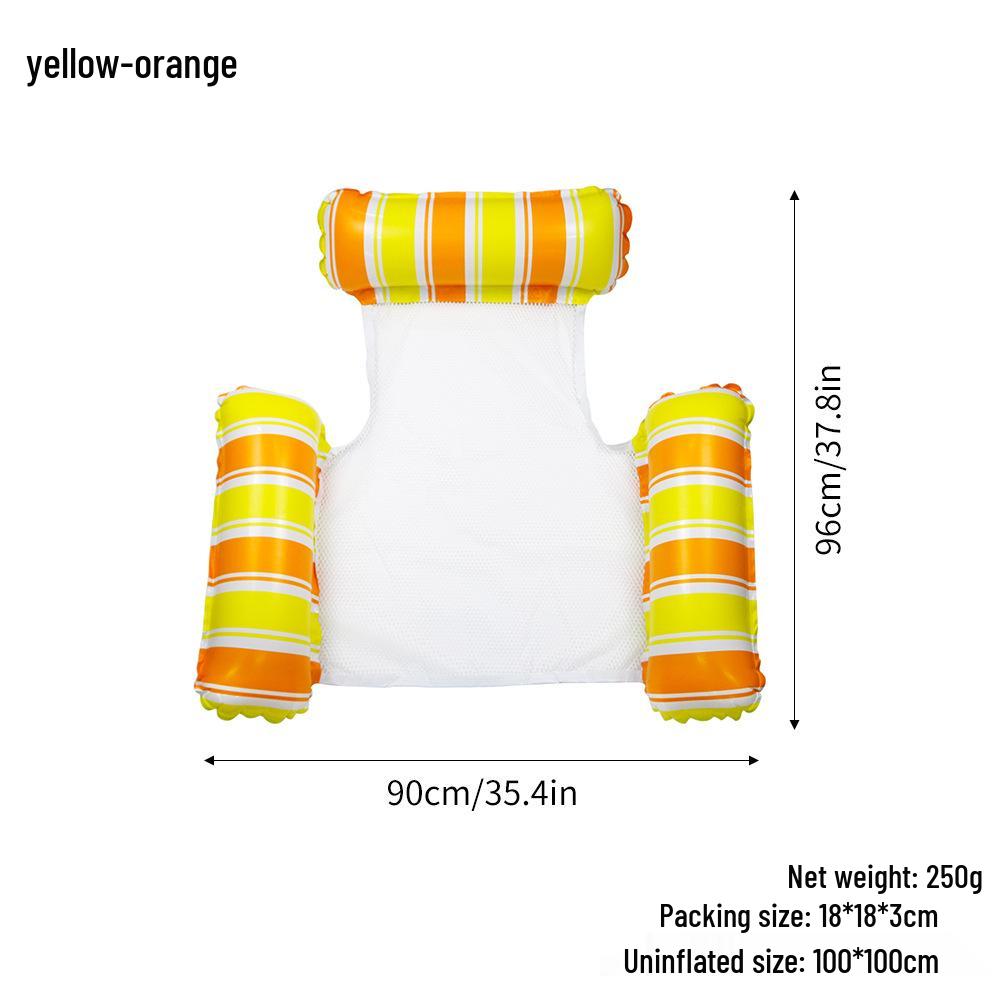 Triple-Tube Inflatable Water Hammock - Adult Folding Float Bed