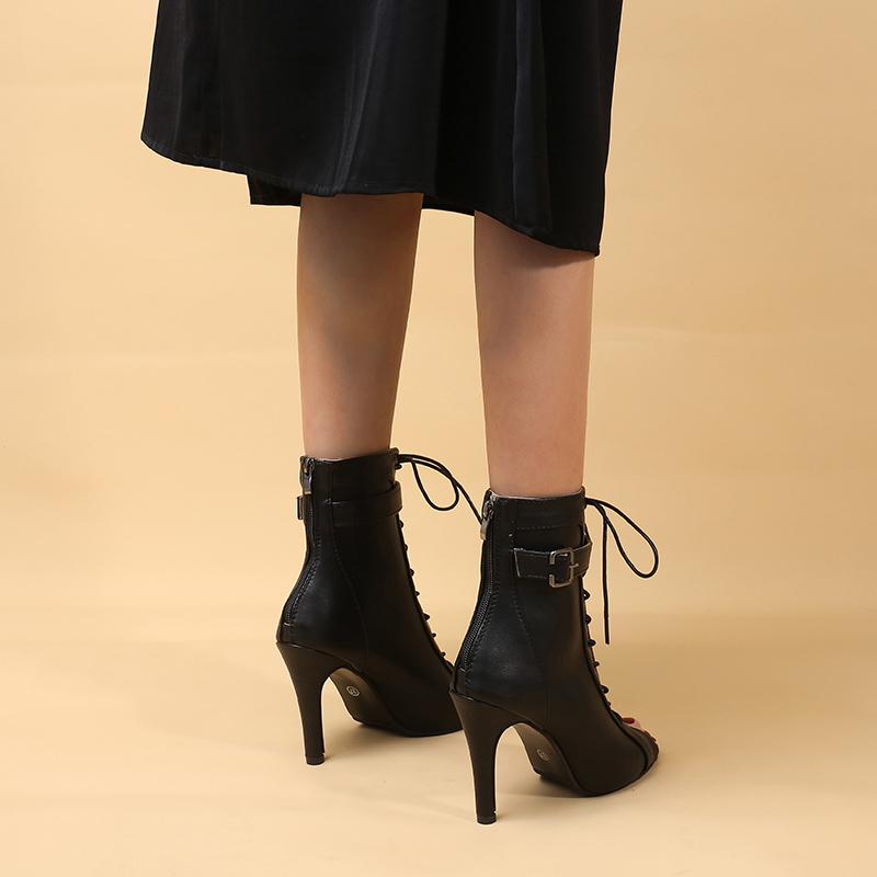 New Fashion Woman Ankle Latin Dance Shoes for Girls Soft Bottom Ballroom Shoes for Dancing Ladies High Heel Comfort Latino Shoes