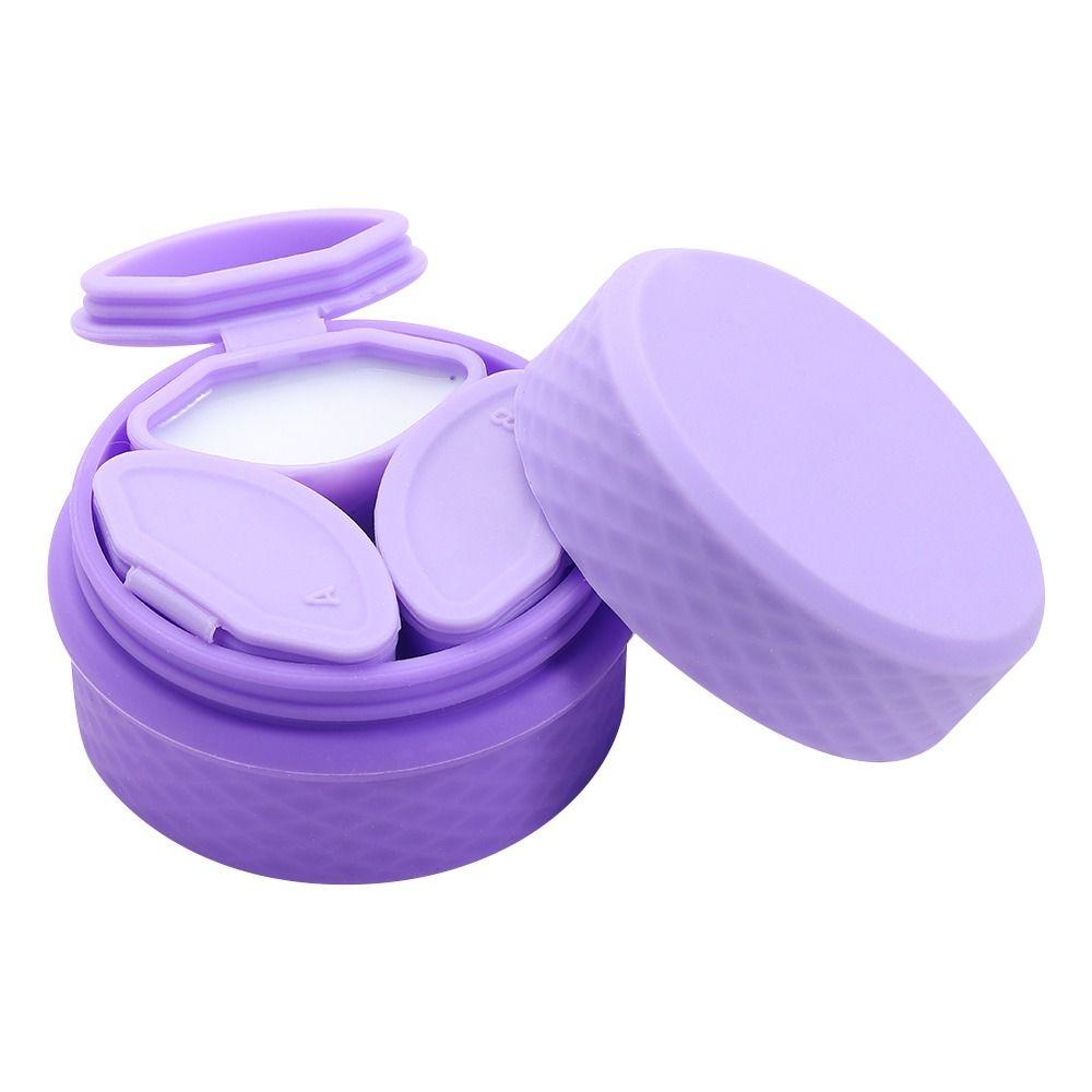 

Empty Sample Jars Cream Lotion Box Cosmetic Containers Cases Travel Containers Sets Makeup Pot Jar фіолетовий