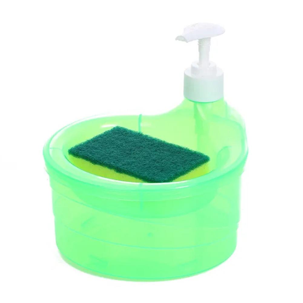 Küche Integrierte Spülmittel Spültuch Aufbewahrungsbox Ordentliches Spülen Drückseife Seifenspender Aufbewahrungsbox Topf V5B8