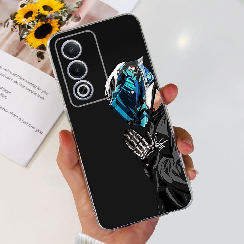 For Oppo A80 5G Case CPH2639 Cute Painted Cover Clear Silicone Soft TPU Phone Case For Oppo A3 Pro A3pro 5G OppoA80 Shell Bumper