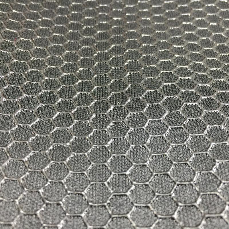 100X150CM Hexagon Honeycomb Mesh Simitation Silicone Anti Skid Fabric Polyester Non-slip Material for Floor Mat Rug Sofa DIY