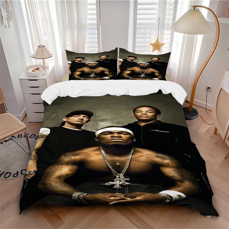 3Pcs Rap Legends Together Bedding Sets For All Sizes New 3D Printed Bed Cover Comforter Duvet Cover Pillowcase Bedroom Decoration