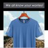 (L-8XL)Ice Silk Men Quick Dry Sport T-shirt Round Neck Loose Camping Hiking Fishing Tank Tops Mesh Air Conditioning T-shirt Man