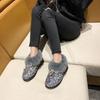 Sequins Bow Flat Snow Boots for Women Winter Round Toe Woman Shoes Padded Comfortable and Elegant On Offer Y2k Work Furry Boot