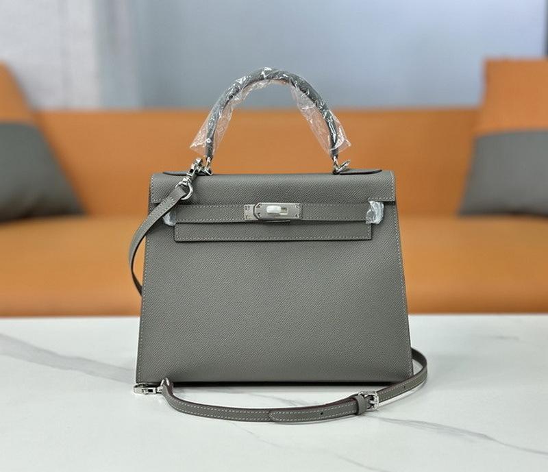 26 New Genuine Leather Women's Bag Palm Pattern Mini 22CM25 Silver Buckle Handbag Single Shoulder Diagonal Cross-border
