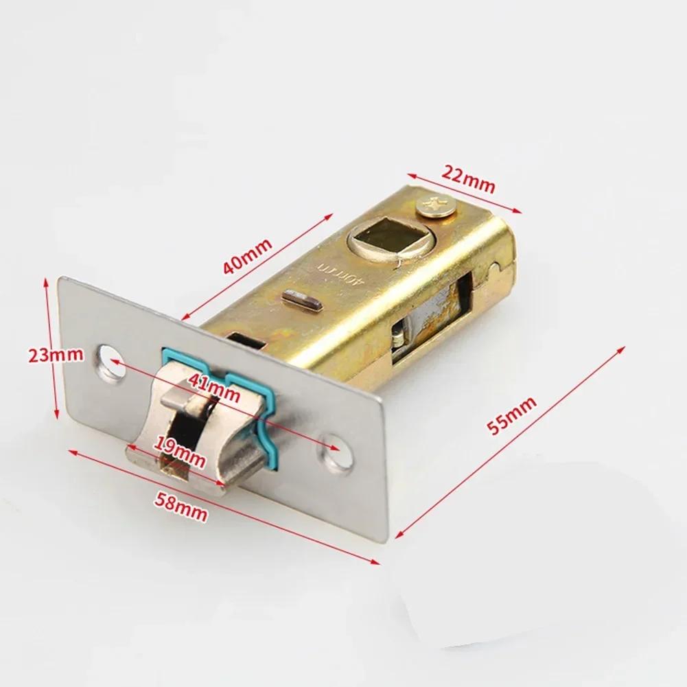 Door Hardware Tubular Latch Zinc Alloy For Nsprung Door Reversible Right Handed Rotatable Tubular Tenon Unsprung Door 40mm