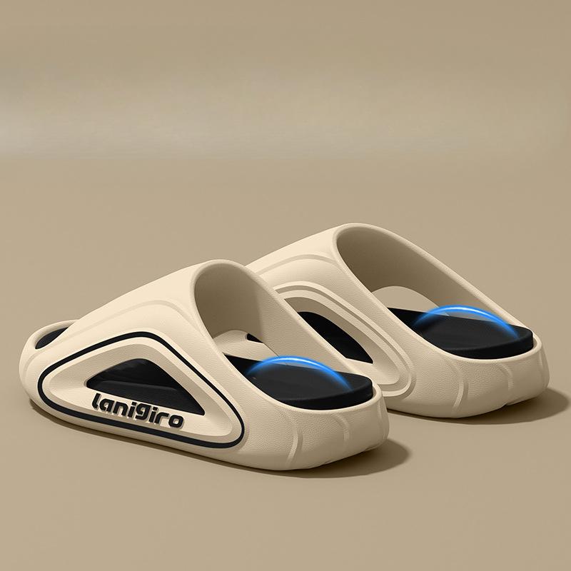 

Новые домашние комнатные нескользящие шлепанцы на толстой подошве с обувью против запаха для ношения на улице Fits 43-44 чёрный/кофейный