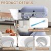 Silicone Flour Funnel Foldable Spill Proof Stand Mixer Flour Funnel with Scraper for Artisan Ksm150 5 Qt Tilt Head Stand Mixer