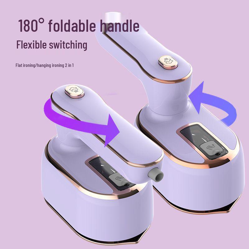 Portable Handheld Steam Iron: Dual-Use, Dry & Wet, Rotatable, Foldable, Travel-Friendly Garment Steamer