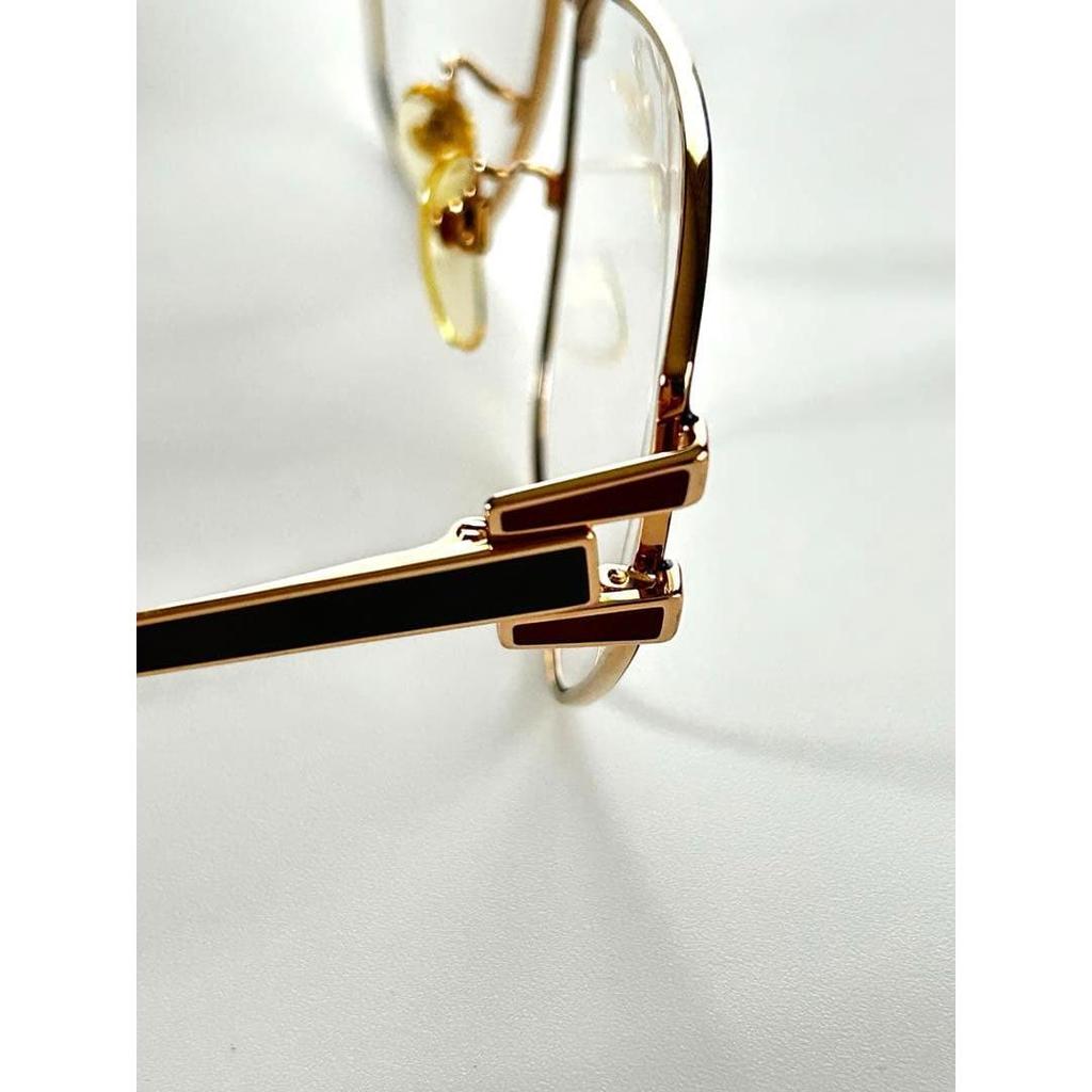Used Silhouette Glasses Frame Gold NO.296