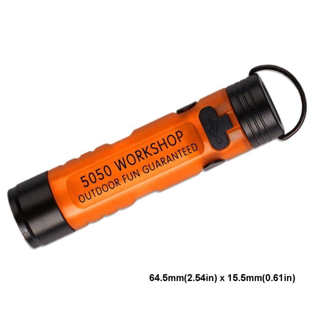 Strong Light Pocket Mini Flashlight Long Endurance Alloy LED Flashlight Key Clip Light Night