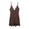 Winter 2025 Niche Women's Lace Slimming Camisole Dress.