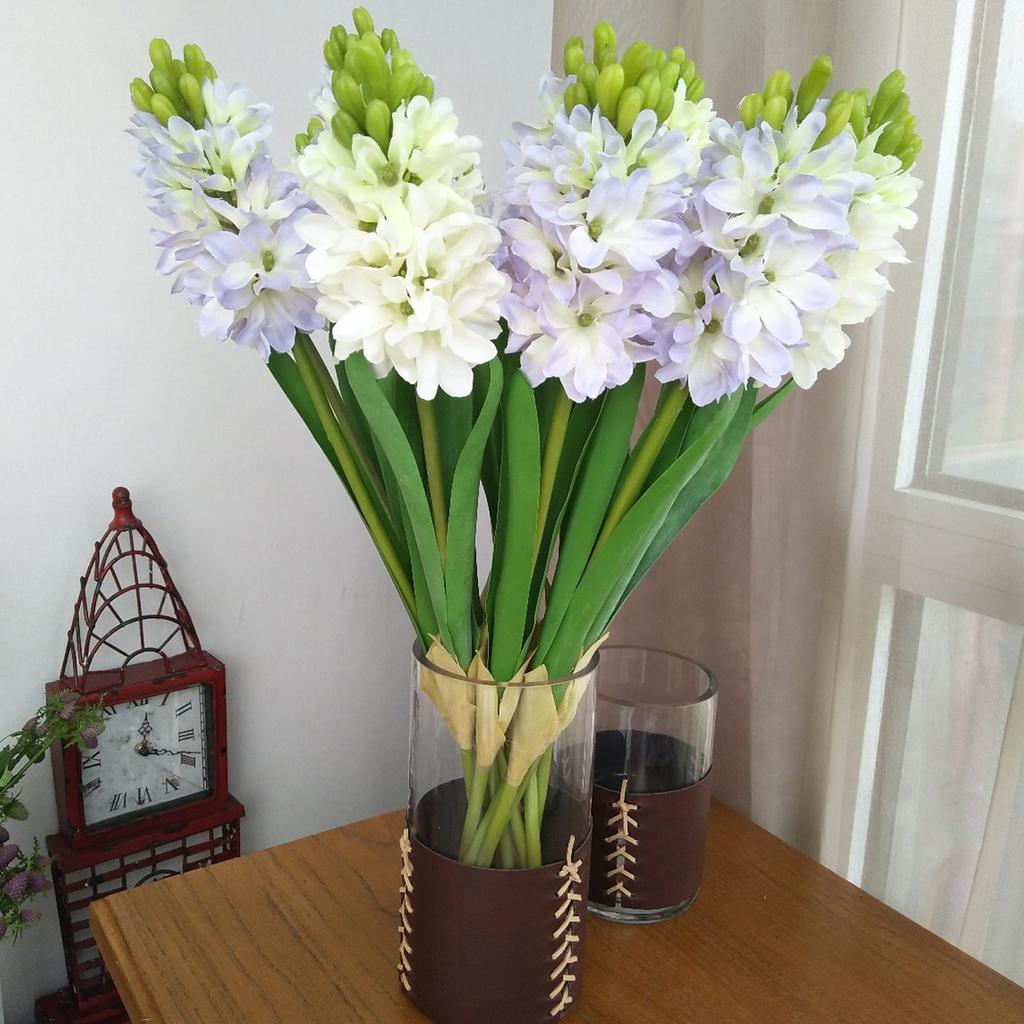 Simulation Hyacinth Tea Table Meeting Table Home Decoration Wedding Photography Props Fake Flowers