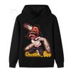 Kids' Retro *Chainsaw Man* Hoodie – Fleece-Lined, Thickened Casual Manga-Style Jacket for Boys and Girls, Featuring a Fun Print of Denji and Pochita