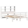 VidaXL Lit bibliothèque sans matelas blanc 140x190 cm bois pin massif 3322750