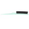 Hair Teasing Brush Men Women Salon Nylon Hair Rat Tail Teasing Brush for Back Combing Styling Tool Green