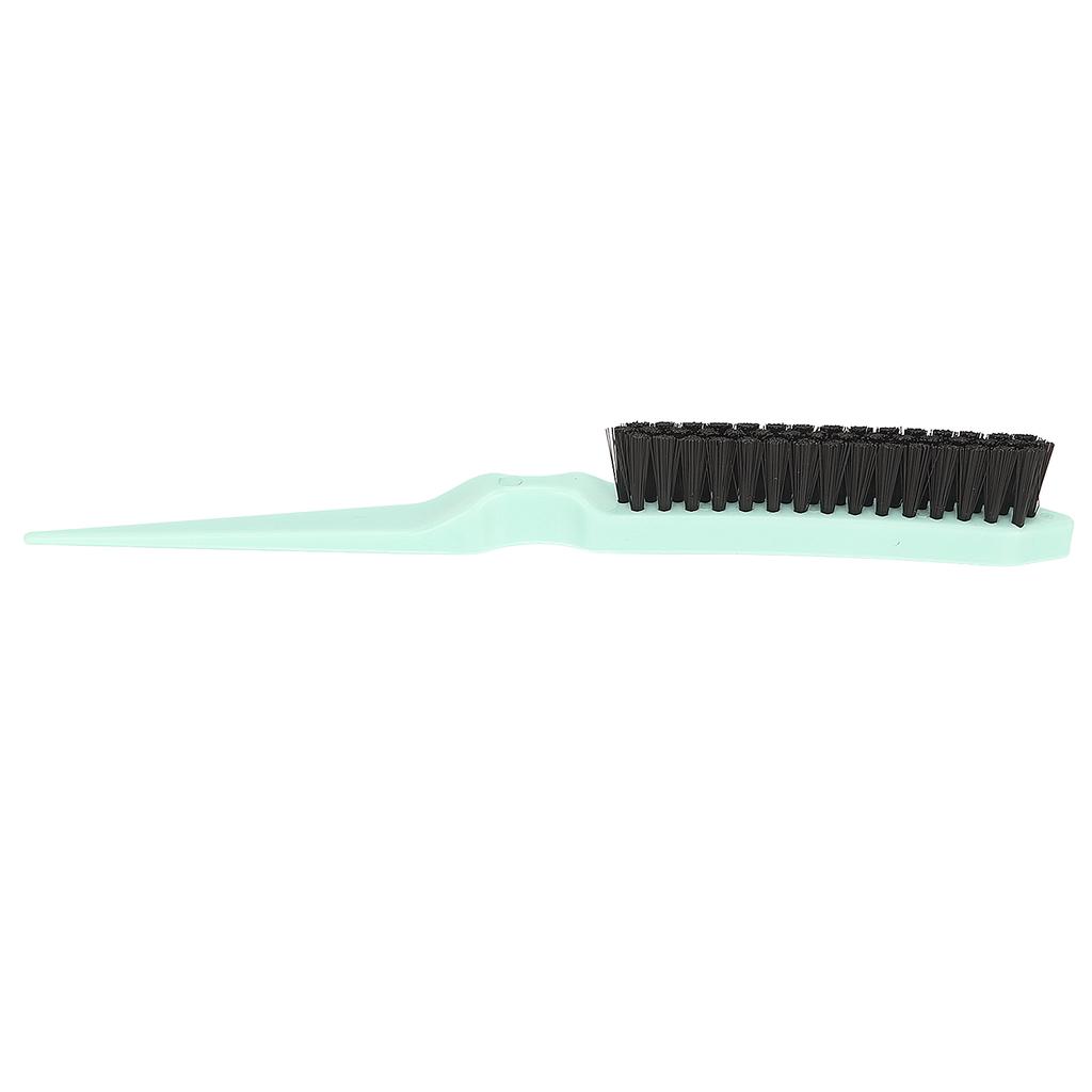 Hair Teasing Brush Men Women Salon Nylon Hair Rat Tail Teasing Brush for Back Combing Styling Tool Green