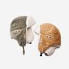 Korean Version of Lei Feng Hat Men and Women Winter Thickened Warm Couple Ear Protection Locomotive Hat Bike Flying Hat