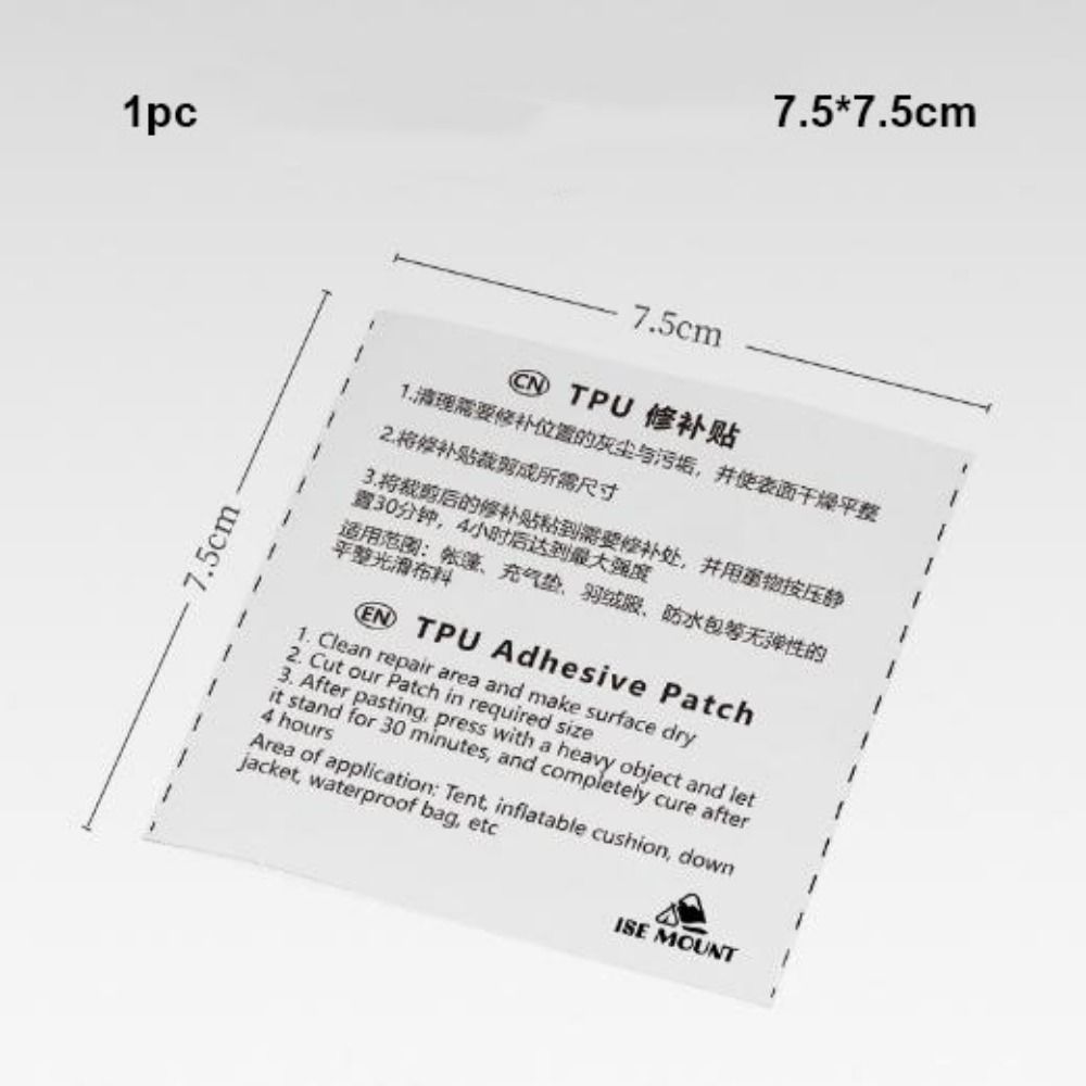 TPU Repair Patch Inflatable Products Leak Repair Patch For Outdoor Tarp Boat Covers Sail