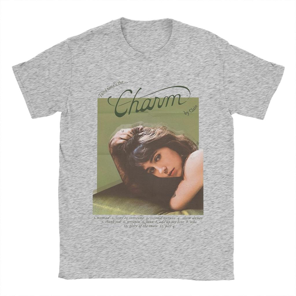 Clairo Charm 2024 New Album Men T Shirt  Funny Tee Shirt Short Sleeve Round Neck T-Shirts 100% Cotton 4XL 5XL 6XL Tops