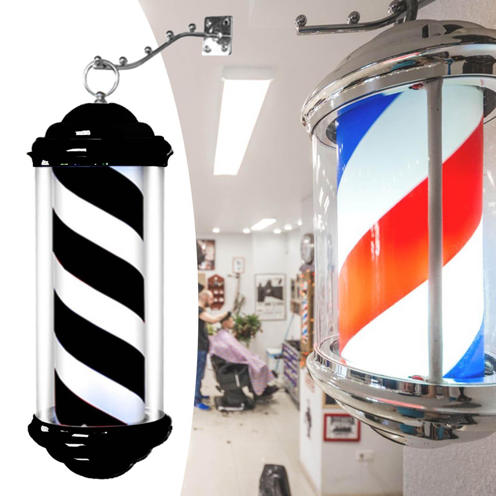 

Светильник на столбе для парикмахера, открытая вывеска в парикмахерской, традиционная, вращающаяся на стене парикмахерская