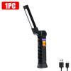 New COB Foldable Flashlight LED Work Light with Hook Magnet USB Rechargeable Torch Portable Camping Fishing Lantern Flash Light