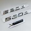 Chromové Logo 520d 530d Xdrive Znaky Samolepky 3D Písmena na Kufr Auta Odznak Samolepka Pro 520d E60 E61 E39 F10 F07 G30 Příslušenství