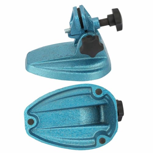 Qiilu Micrometer Base, Micrometer Fixing Base, Micrometer Stand, Cast Iron Material, R-Shaped, Easy To Use, Stable, for Precision Measurement of Devic