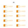 5/10/12pcs/Set Memory Nylon Paint Brushes for Acrylic/Oil/Watercolor Drawing Wooden Synthetic Bristles Easy To Clean BBQ Brush