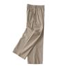 ANALOG MOOD Linen-Like Wide Pants (Beige)