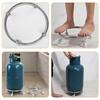 Moveable Wheels Cylinder Gas Bottle Mobile Bracket Can Pallet Base Plate Gas Tank Bracket  Kitchen