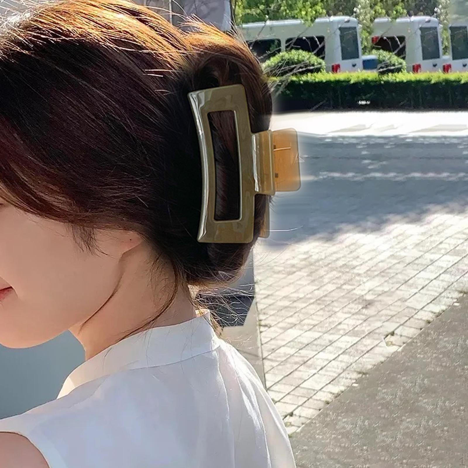 

Hair Claw Clips, for Women Girls Ponytail Barrettes Hairpins 3.9 Elegant Ornament Clamp коричневий