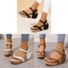Summer Womens Roman Sandals With Thick Sole And Metal Studs For Casual Wear
