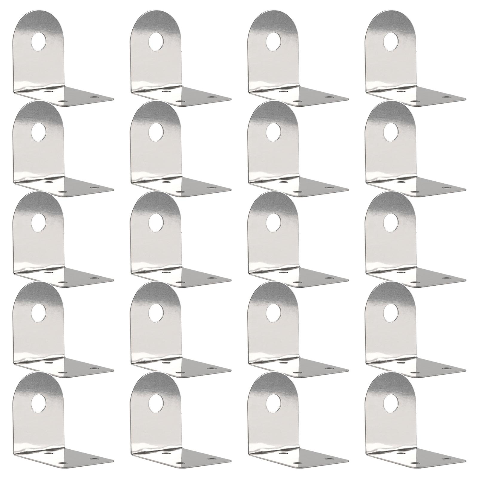 

20Pcs Stainless Steel Faucet Mounting Bracket Hanging Plate Bathroom Water Faucet Bracket Kitchen Faucet Accessories
