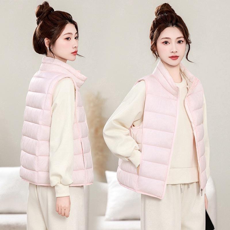 Light cotton clothes, vest jacket for women's new autumn and winter thickened warm sleeveless bread clothes, cotton-padded vest top
