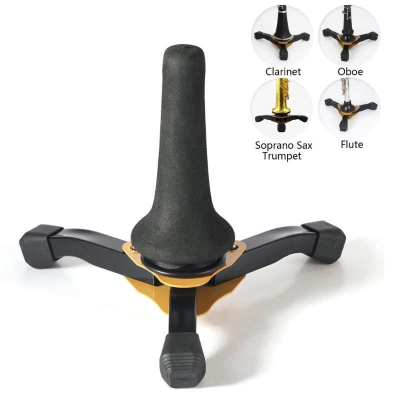 Folding Saxophone Stand for Alto Sax, Alto Tenors Sax Stand Adjustable Tripod Holder Saxophone Holder Rack Portable Base