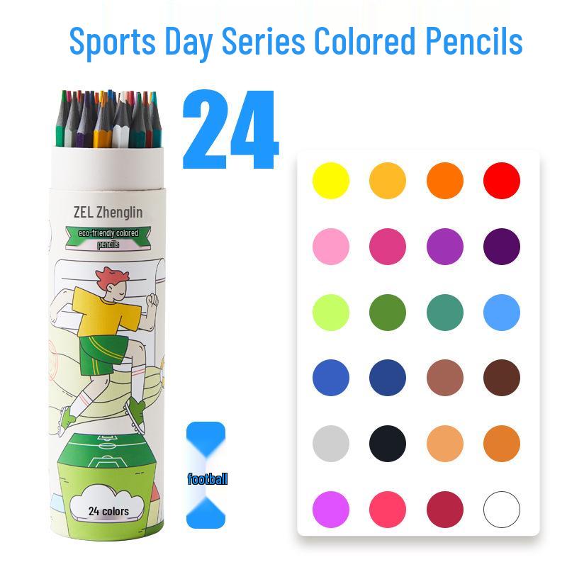Zhenglin Erasable Colored Pencils – 24, 36, and 48 Color Sets for Children and Students Drawing and Coloring.