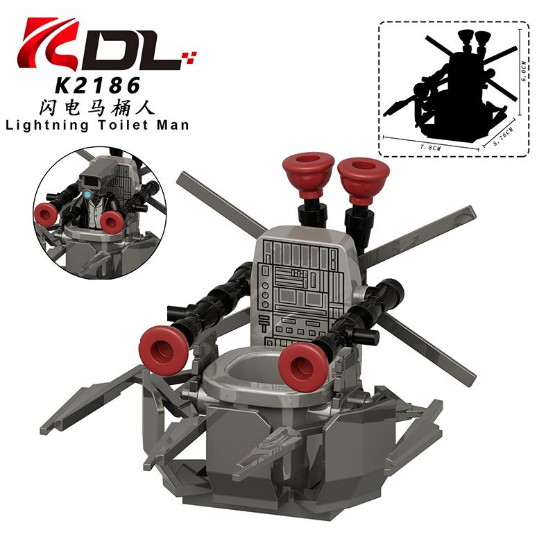 Duchess Toilet Man New Gman5.0 Blocks Female Special Forces Bricks For Toys Gifts Action Figures Building Blocks For Children