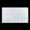 Reversed Silicone Alphabet Resin Molds Letter Ornament Epoxy Resin Casting Mold