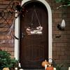 Front Door Spooky Welcome Sign Halloween Decoration, Hanging