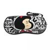 Custom Vintage Quino Comic Mafalda Shell Glasses Case Unisex Travel Cartoon Mang Eyeglasses Case Sunglasses Protector Box