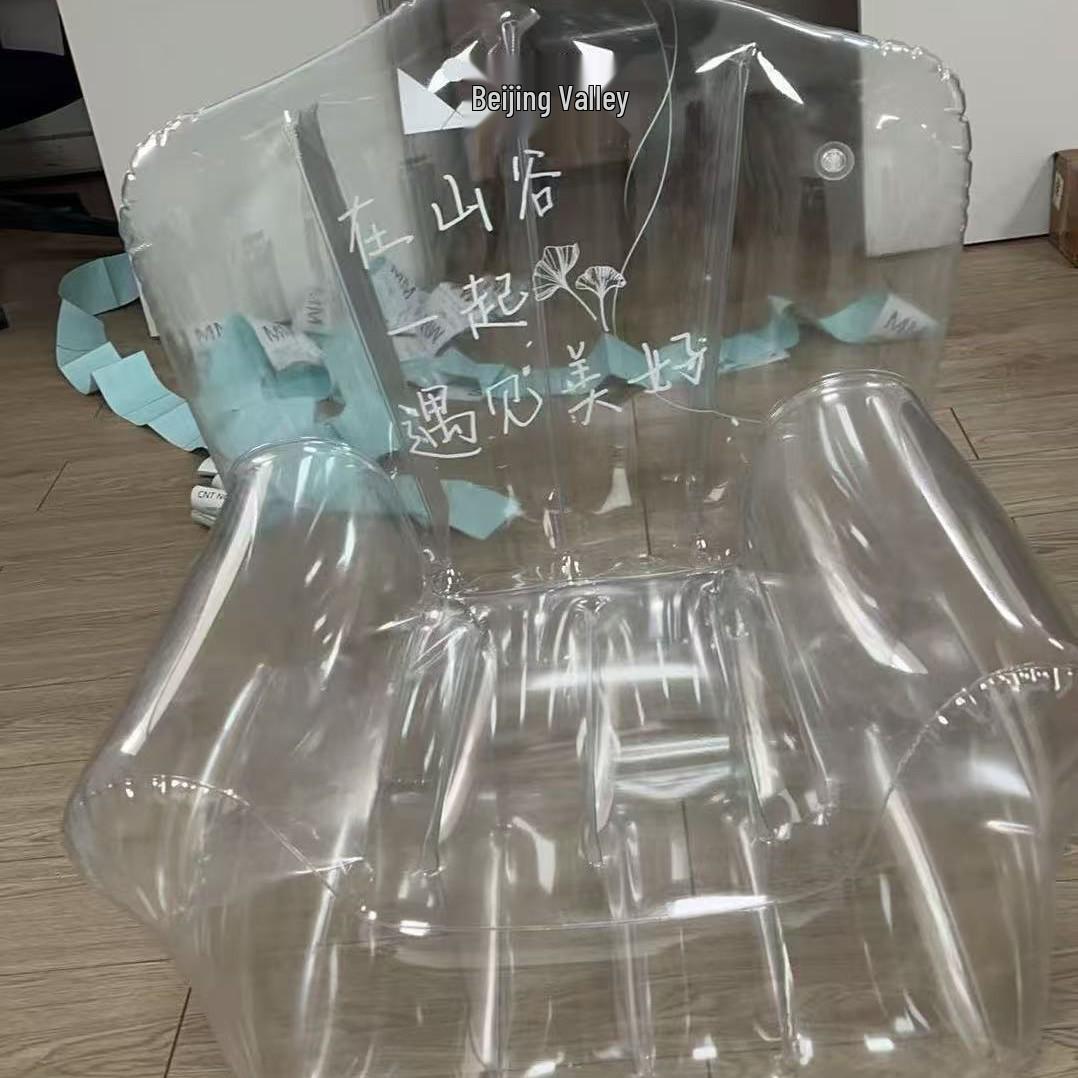 

Надувной прозрачный ПВХ диван для хранения кукол 80*76*65cm