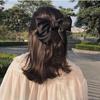 Women's Red Big Bow Hairpin Elegant Hairpin Hair Accessory Clip Headdress