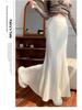 2025 Elegant Slim-Fit High-Waist Woolen Knit Mermaid Skirt for Women - Autumn/Winter Collection