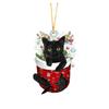 Whimsical Cat Christmas Socks Tree Hangings Brighten Up Your Decor Holiday