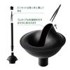 Eyliden Toilet Clog and Plunger for Western and Japanese Style Includes Storage 2-in-1 Brush, Remover, Toilets, Case, Space-Saving, Floor-Standing