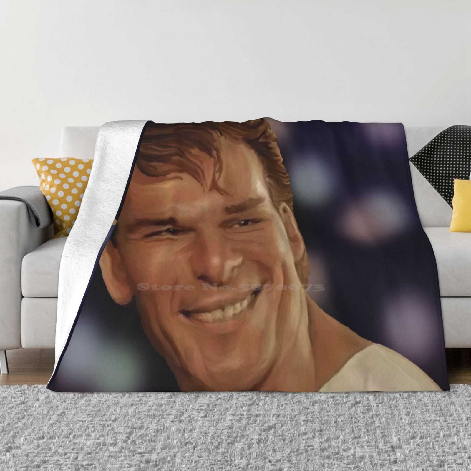 Патрик Суэйзи , Грязные Танцы Магический Реализм Портрет Мягкое Теплое Одеяло Диван/Кровать/Путешествия Любовь Подарки Патрик Суэйзи Грязные 30x40in