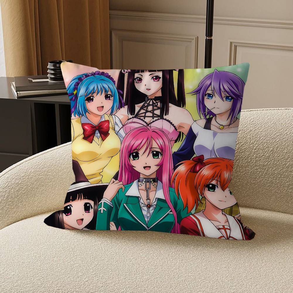 Anime R-Rosario Vampire Maple Design Cushion Cover Happy Autumn Harvest Decor Holiday Decorati Pillow Cover