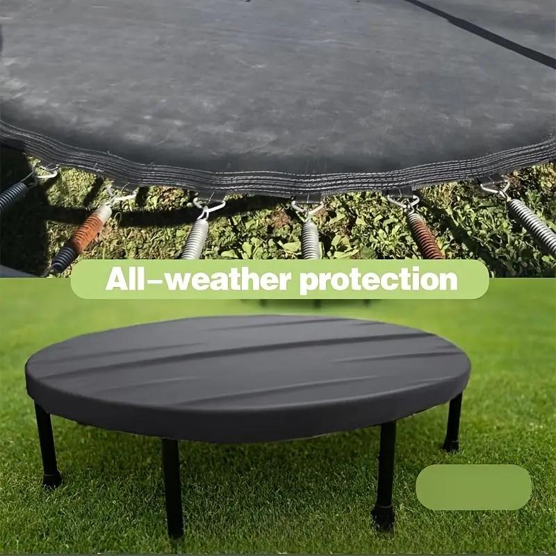 Housse de protection pour trampoline, imperméable et résistante aux UV, avec cordon de serrage pour prévenir le vieillissement et les dommages du trampoline